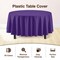 Exquisite Disposable Round Plastic Tablecloths – 6 Pack 84" Disposable Table Cloths – Indoor/Outdoor Party Tablecloth – Round Plastic Table Cover for Events & Party Supplies
